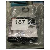1 LOT 4 PANELS BLACK OUT CURTAINS