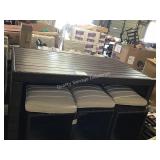 1 LOT 7PC PATIO TABLE & STOOL SET