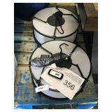 1 LOT 2 GAZEBO CHANDELIERS W/ SPEAKERS