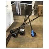 1 LOT 4 METAL TIKI TORCHES