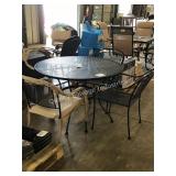 1 LOT 5PC PATIO TABLE & CHAIRS