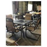 1 LOT 5PC PATIO TABLE & CHAIRS