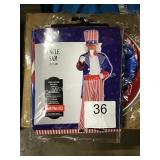 2 CTNS UNCLE SAM ADULT 2XL COSTUME