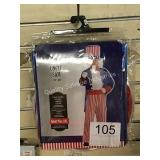 1 LOT UNCLE SAM 2XL ADULT COSTUME