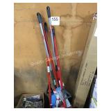 1 LOT RUBBERMAID BROOMS AND MOPS