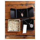 1 LOT 3 STERLING SILVER NECKLACES (DISPLAY)