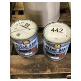1 LOT (2) 1 GALLON CLEAR SEAL