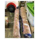 1 LOT 2 ROLLS CARPET PADDING