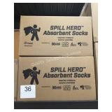 2 CTN SPILL HERO ABSORBENT SOCKS