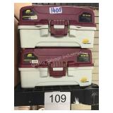 1 LOT (2) PLANO TACKLE BOXES