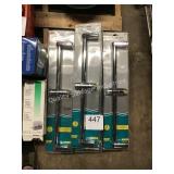 1 LOT (7) METAL SLIDING BARS