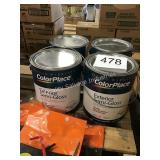 1 LOT (4) COLOR PLACE EXTERIOR PAINT