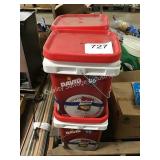 1 LOT (4) BUCKETS DAVID SUNFLOWER SEED EXP 12/19