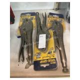 1 LOT (3) IRWIN VISE GRIP ADJUSTABLE PLIERS
