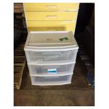 1 LOT 3 DRAWER CART