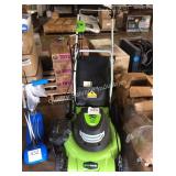 1 LOT GREENWORKS 3 N 1 PUSH MOWER