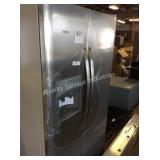 1 LOT FRIGIDAIRE STAINLESS STEEL SIDE BY SIDE