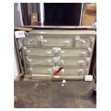 1 LOT 9 DRAWER DRESSER