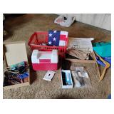 Basket - Coleman Lunchbox - Sunglasses - Gloves