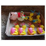 Vintage Easter Bunny Plastic Candy Containers