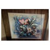 Large Signed Flower Painting