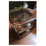 Glass Top End Table