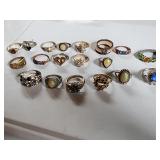 Costume Jewelry Various Rings