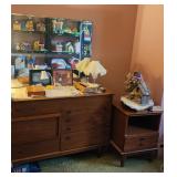 Dresser With Mirror & Side Table
