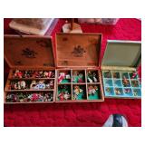 Christmas Pins Earrings Jewelry