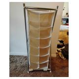 Cloth and Metal Shoe Rack