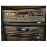 Technics 5 CD Changer and Dual Cassette Player