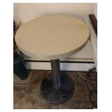 Small Heavy Formica table 18" round