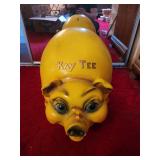 Kay Tee Large Chalkware Piggy Bank *READ*