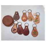 Leather Keychains & Coasters