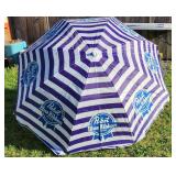 Pabst Blue Ribbon Beer Beach Umbrella