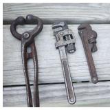 Vintage Small Tools Pipe Wrench +