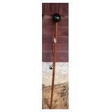Wood Walking Stick with Ball Top
