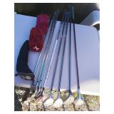 8 Golf Clubs - With Putter and Covers