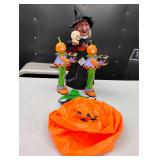 Halloween - Witch , Fun World Blow up Cat Pumpkin