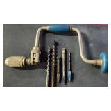 Stanley No H1253A 10ï¿½ Bit Brace Hand Drill & Bits