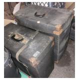 2 Drum Trap Cases Sticks and As-Is Cymbals