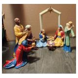 2005 Hallmark Ceramic Nativity Set