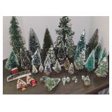 Bottle Brush Christmas Trees Dept 56 Lemax ++