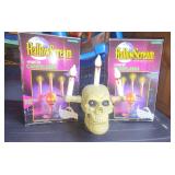 3 Halloween Electronic Candles Skull