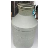 Peoria Producers Dairy Illinois Steel Milk Can