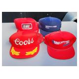 4 Vintage Hats Coors Ingersoll-Rand Ford +