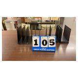 Lot of Plastic and 1 Metal File Holders