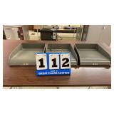Lot of 3 Metal File/Paper Organizers