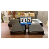 Lot of 5 Plastic Organizer/Display Shelves