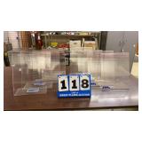 Lot of 8 Clear Plastic Display Stands